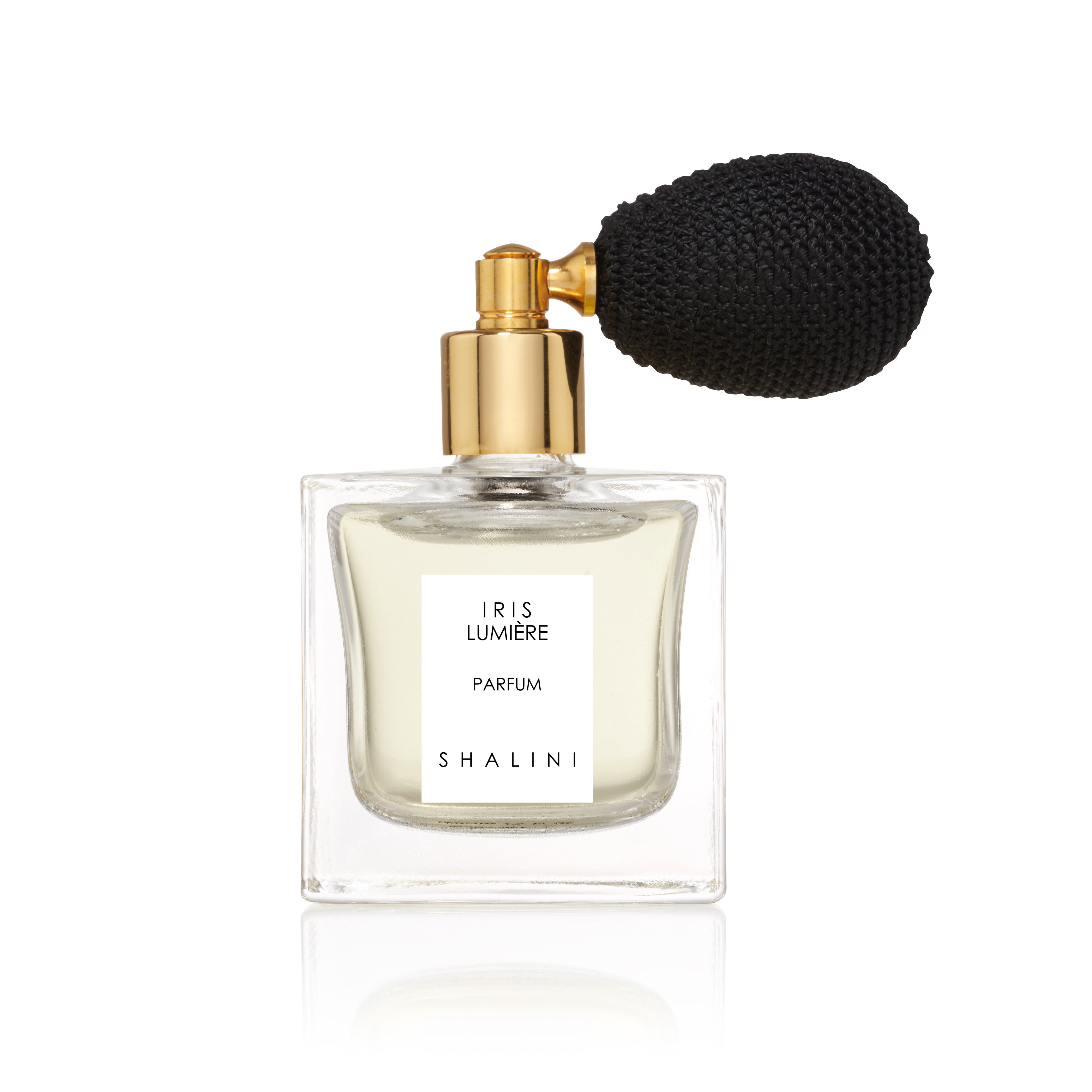 Iris Lumière Parfum | Cubique Glass Bottle With Black Bulb